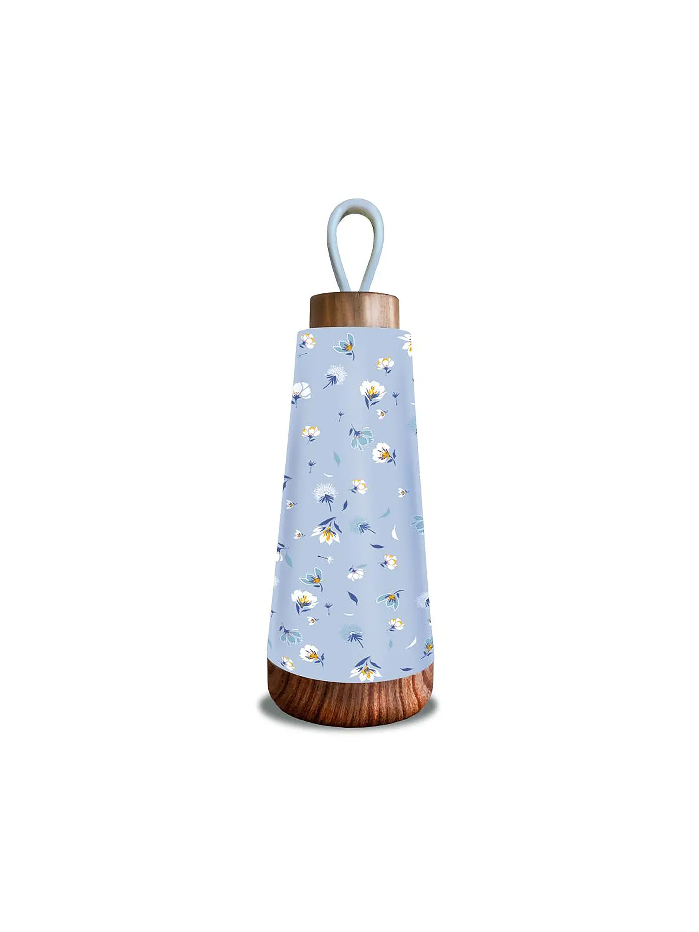 CHIC.MIC | Isolierflasche - Thermosflasche Loop Bioloco 0,35l Blue Flowers | 